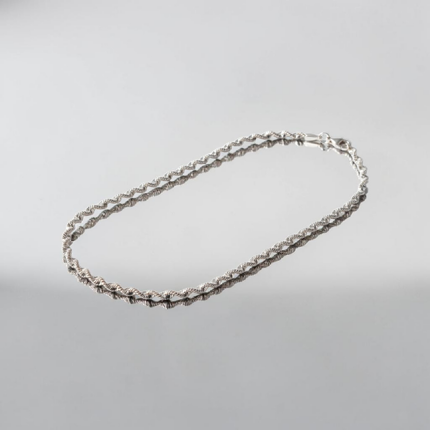 Collana Torcion 3.2mm, Argento S925