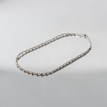 Collana Torcion 3.2mm, Argento S925