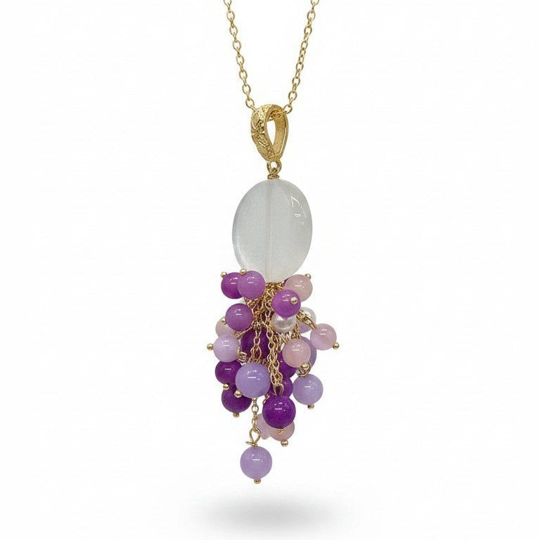Cross and Pearl Necklace – in 925 Silver