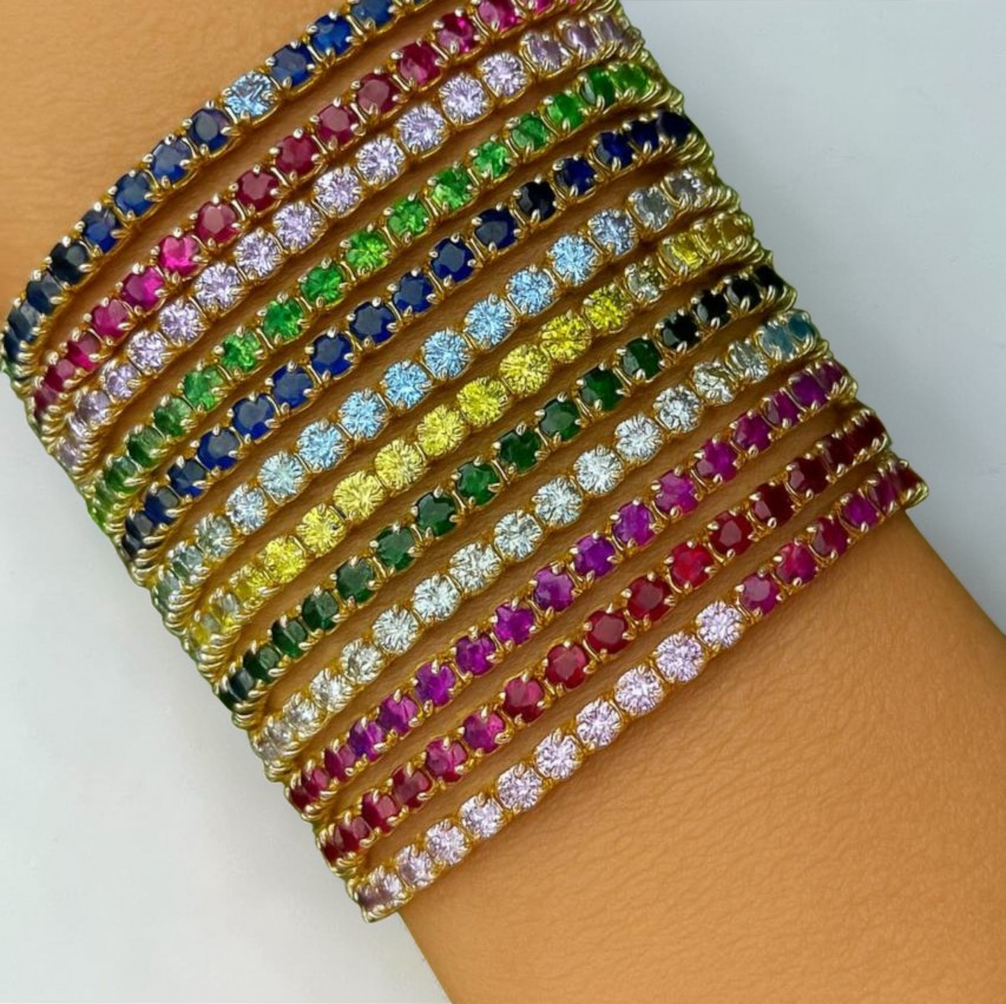 Bracciale Tennis 3mm, morbido, Argento s925