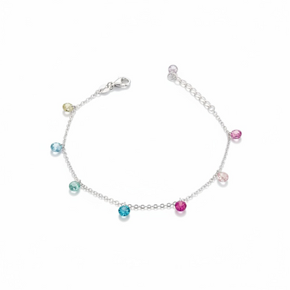 Zircon Heart Necklace, S925 Silver