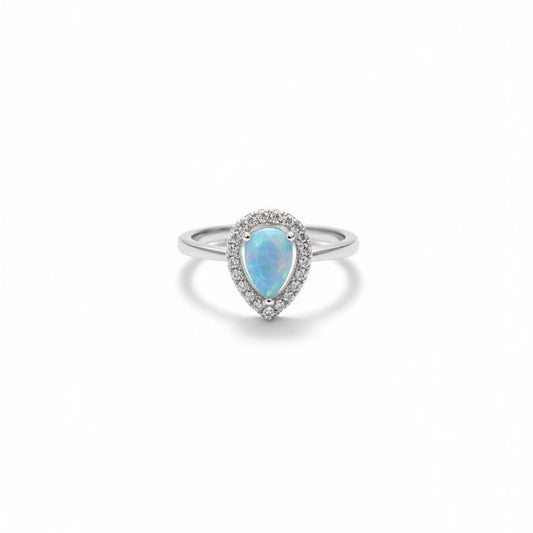 Anello Goccia con Opale, Argento s925 - OUTLET