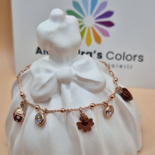 Bracciali MultiCharms smaltati, Argento s925