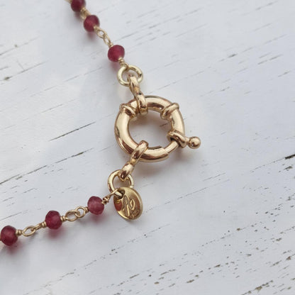 Collana con Chiusura a Vista - pietre naturali e Argento s925