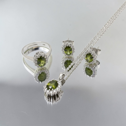 SET Mini kate Verde Oliva, Argento S925)