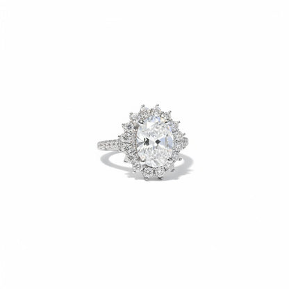 Anello BIG GATE in MOISSANITE USA, in Argento S925