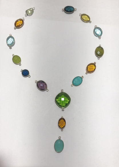 Zircon Heart Necklace, S925 Silver