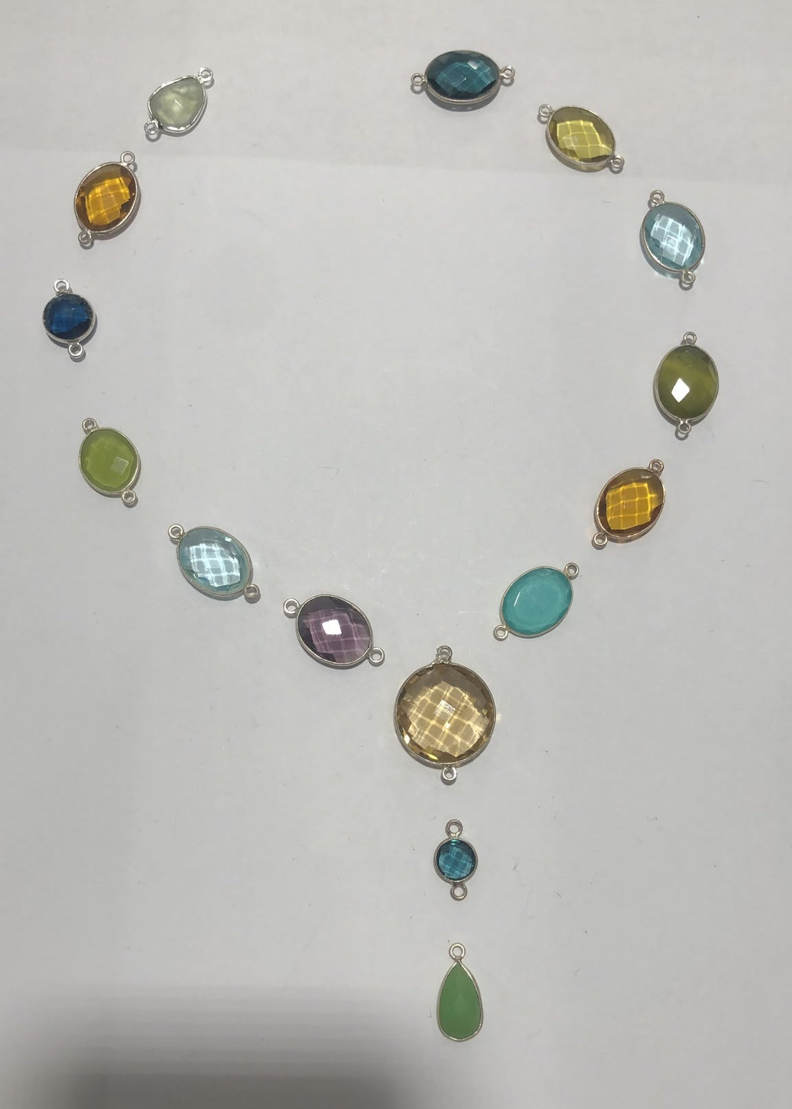 Zircon Heart Necklace, S925 Silver