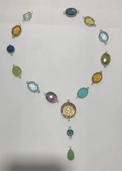 Zircon Heart Necklace, S925 Silver