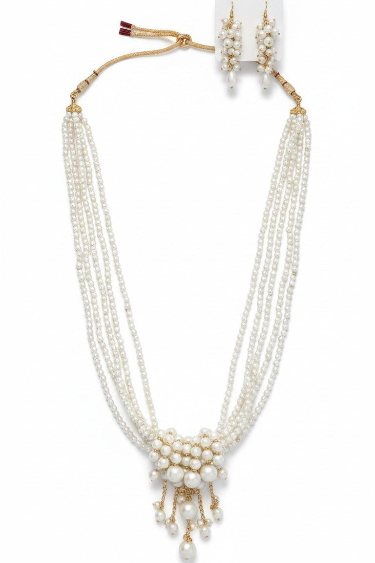 Collana Maxi con Nodo, Perle d'acqua dolce