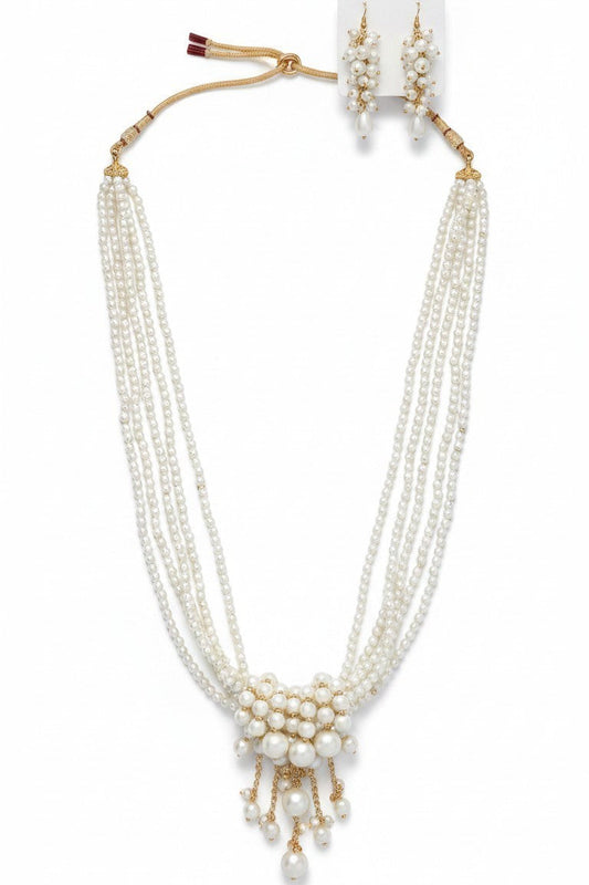 Collana Maxi con Nodo, Perle d'acqua dolce