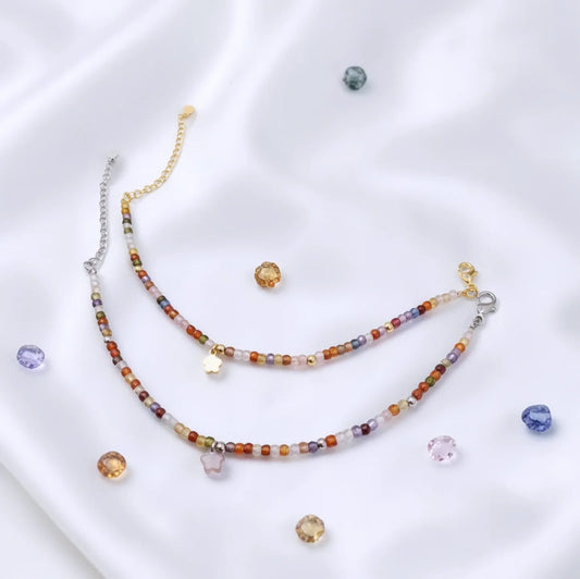 Bracciali in Zirconia Arlecchino e Argento, modello Alexandra'sColors