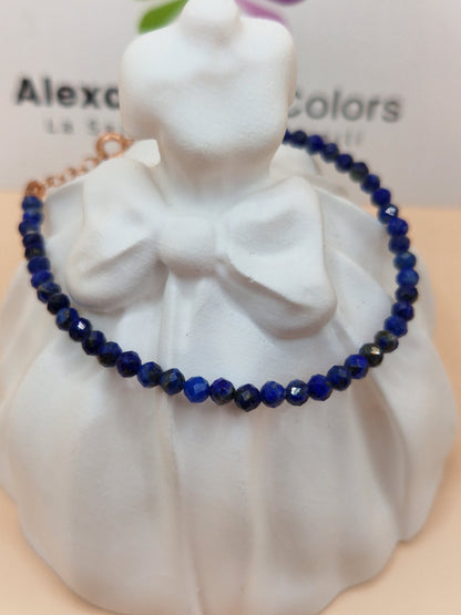 Bracciali con Pietre Naturali Colori Freddi, Argento s925, Produzione Propria