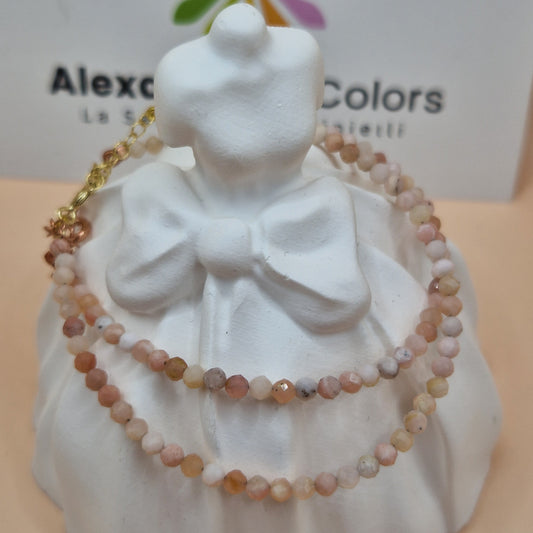 Bracciali con Pietre Naturali Colori Caldi, Argento s925, Produzione Propria