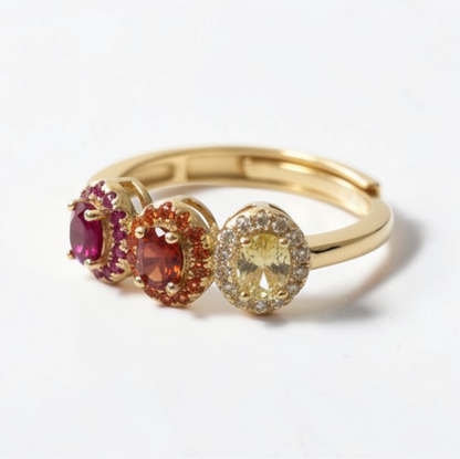 Anelli Trilogy stile kate Color, Argento S925