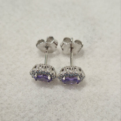 Orecchini Micro Kate Viola, Argento S925