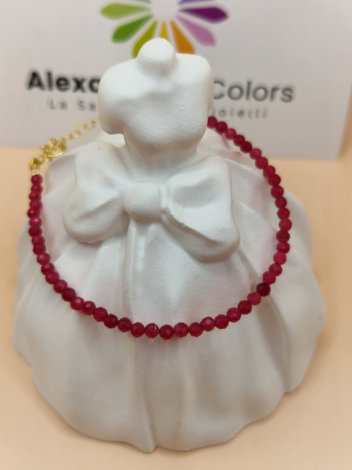 Bracciali con Pietre Naturali Colori Caldi, Argento s925, Produzione Propria