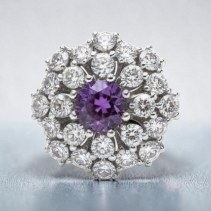 Anello Margherita COLOR, Produzione ESCLUSIVA, Argento 925