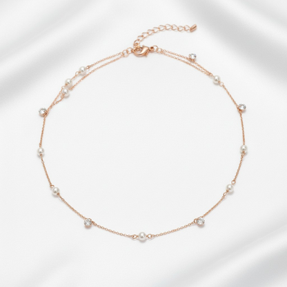 Zircon Heart Necklace, S925 Silver