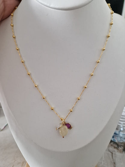 4-Petal Flower Ring, in S925 Silver and Zircons