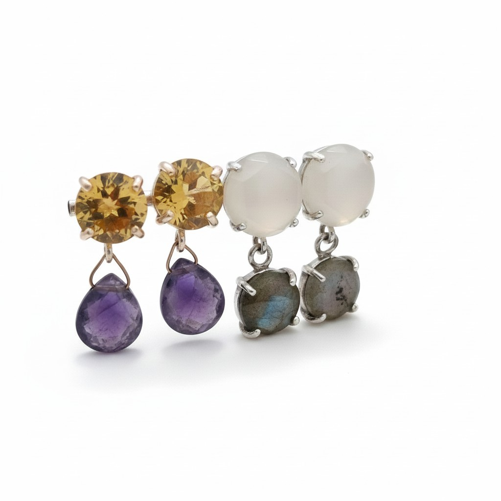 Kate Square Earrings, Luxury in S925 Silver