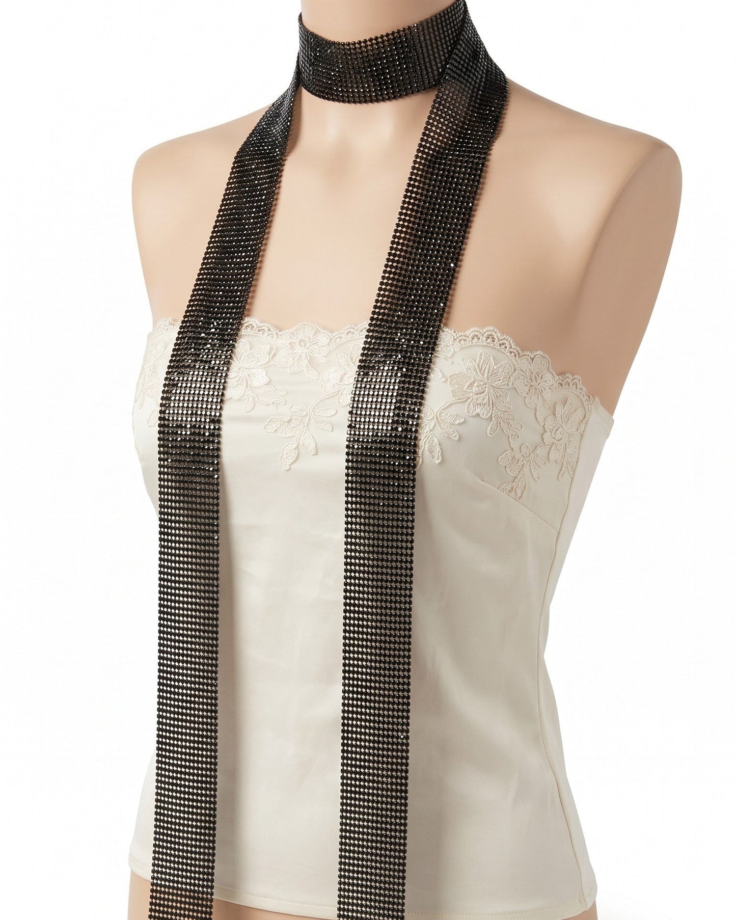Collana Sciarpina Lurex, ultra brillante