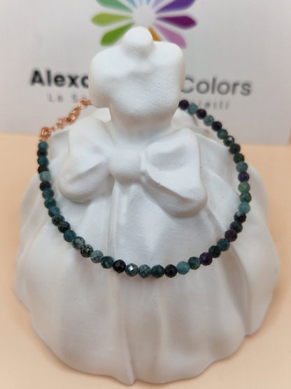 Bracciali con Pietre Naturali Colori Freddi, Argento s925, Produzione Propria