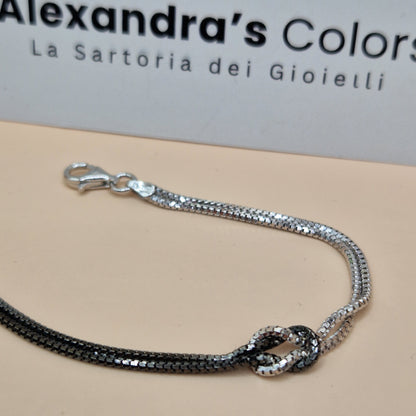 Bracciale NODO, in Argento S925