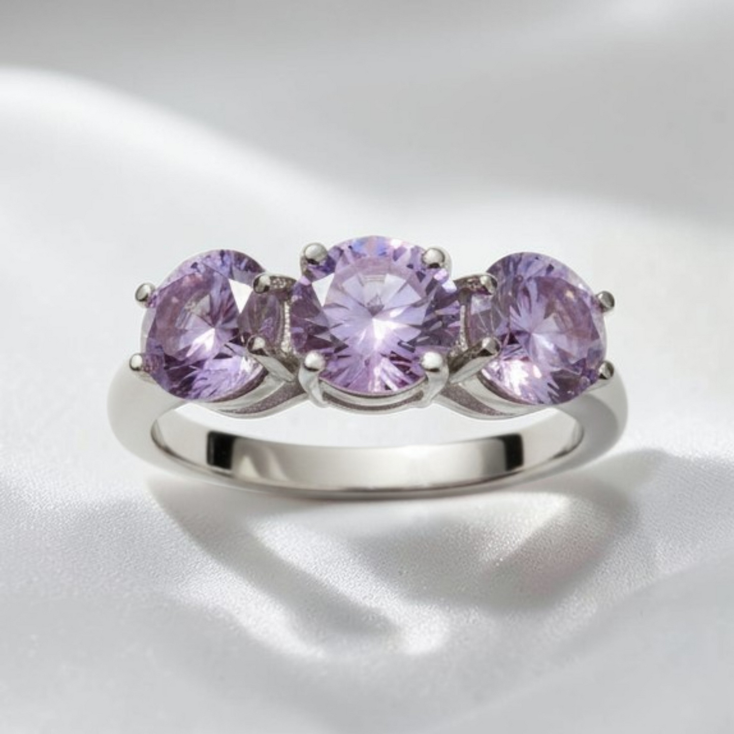 Anello Trilogy Monocolor 6mm, Produzione ESCLUSIVA, Argento 925