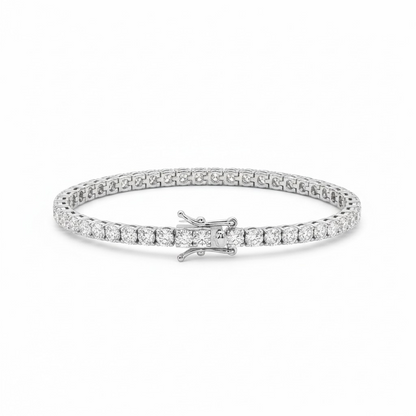 Rainbow Paraiba Tennis Bracelet, in S925 Silver
