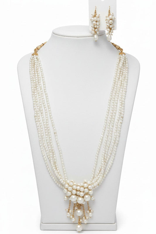 Collana Maxi con Nodo, Perle d'acqua dolce