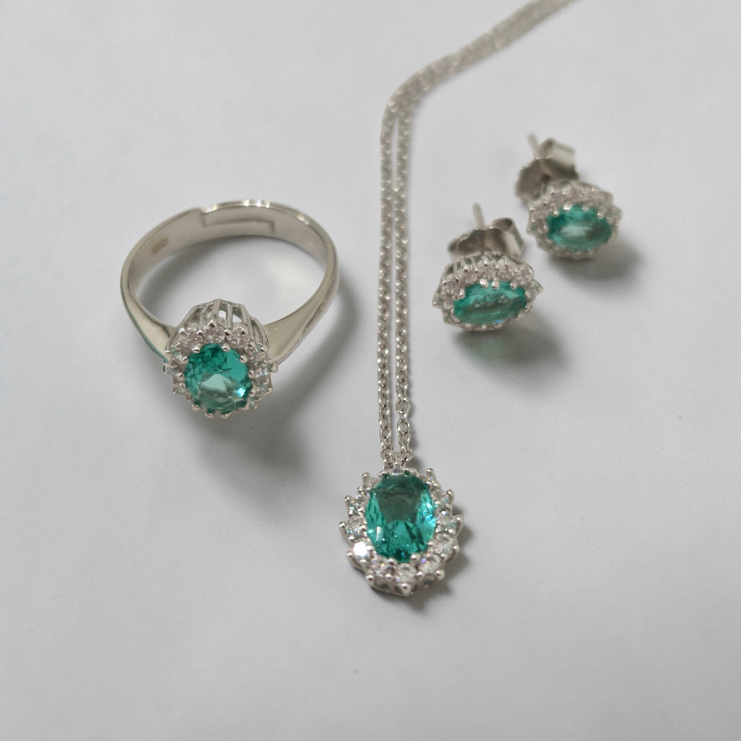 Collana con Ciondolo Kate Paraiba 5A, Argento s925 ESCLUSIVA