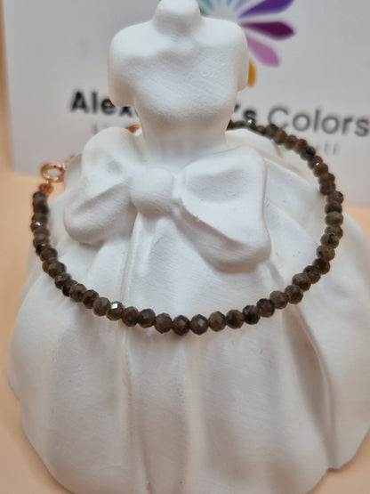 Bracciali con Pietre Naturali Colori Freddi, Argento s925, Produzione Propria