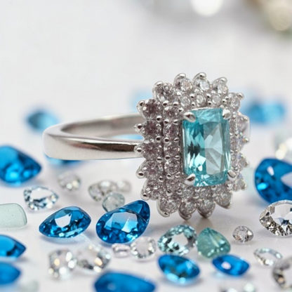 Anello Kate Rectangle Reale, Argento s925