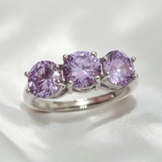 Anello TRILOGY MONOCOLOR 6mm, Produzione ESCLUSIVA, Argento 925