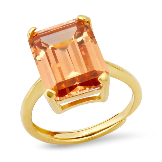 Anello Rettangolo Color, in Argento 925