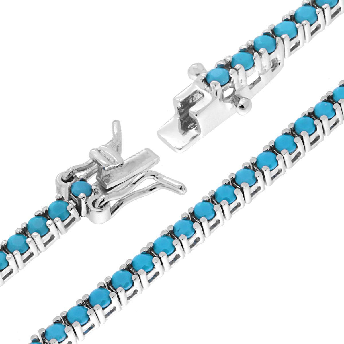 2mm White Tennis Bracelet, in S925 Silver and Zirconia
