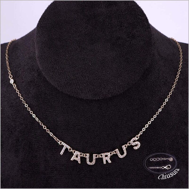 Zodiac Sign Necklaces, in 925 Silver with Zircons