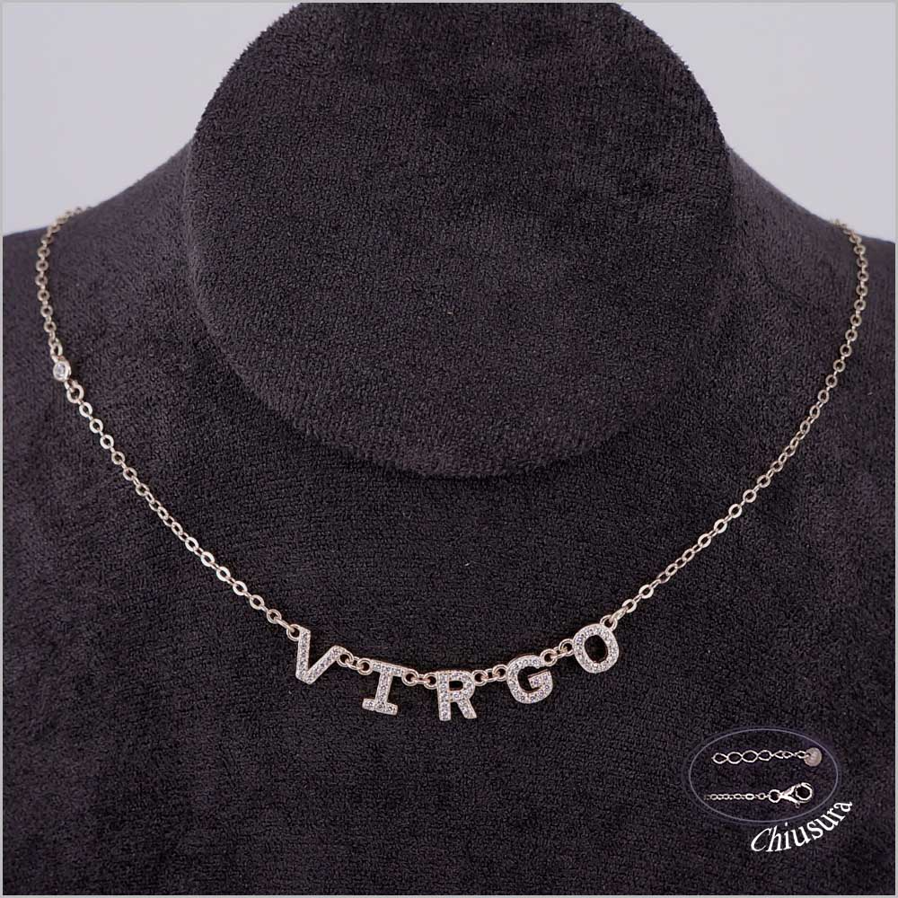 Zodiac Sign Necklaces, in 925 Silver with Zircons